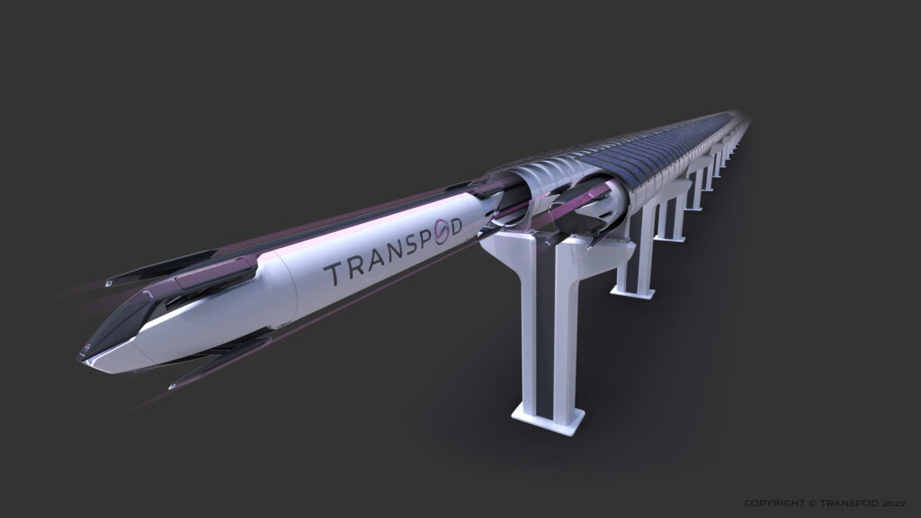 graphic of transpod train